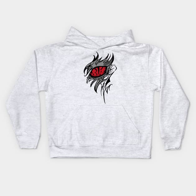 Dragon Eye Kids Hoodie by WeStarDust